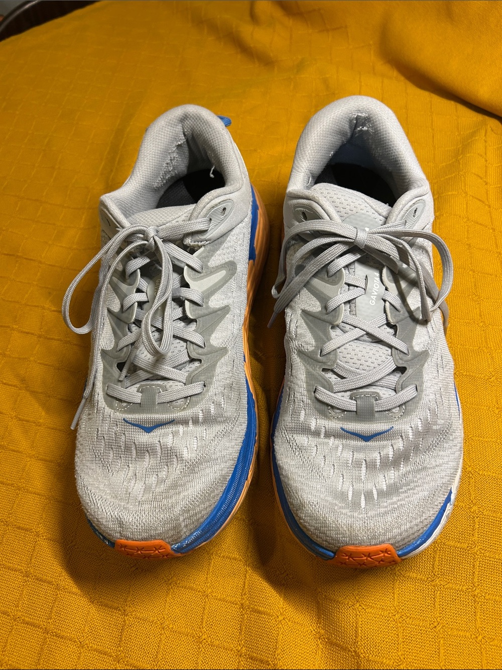 Hoka one one Gaviota 4 gray running shoe.  Men’s. Size 9.5D